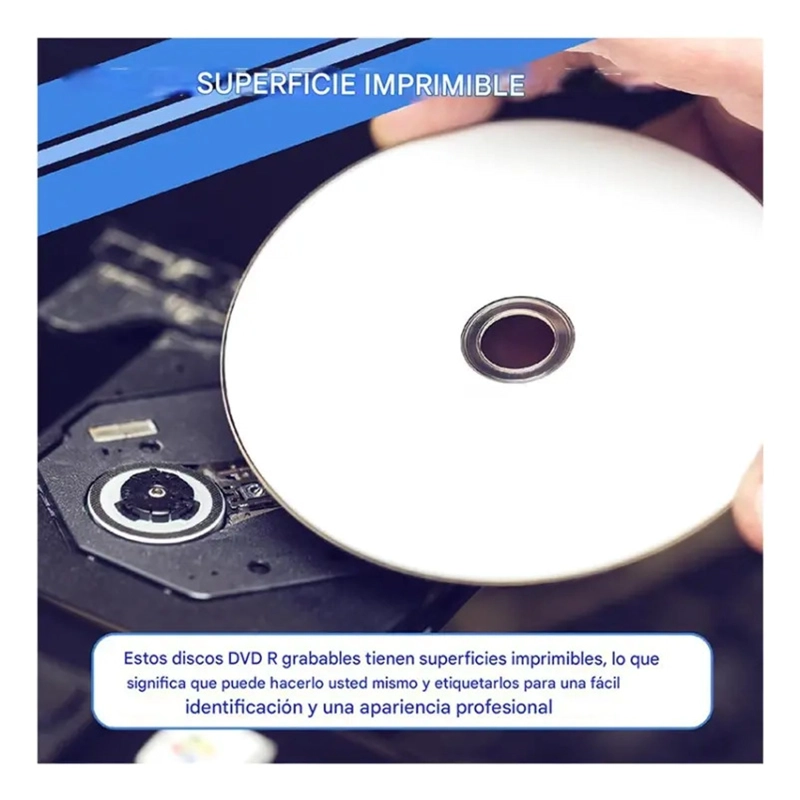 DVD R  VALERIUS 16X 4.7GB 120 MINUTOS DISCO VIRGEN PACK 50 - 2