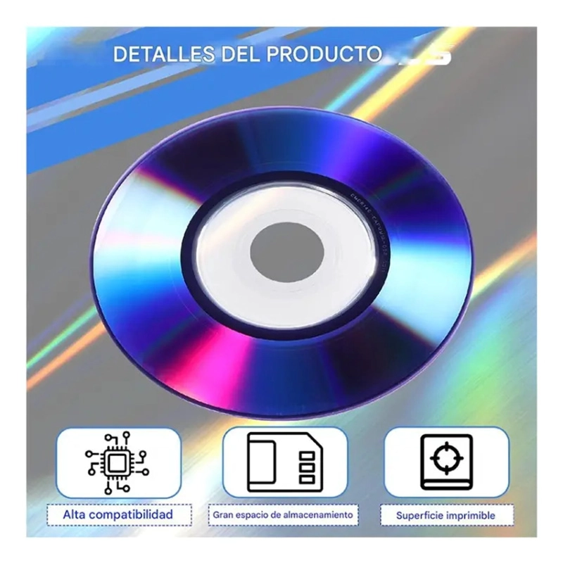 DVD R  VALERIUS 16X 4.7GB 120 MINUTOS DISCO VIRGEN PACK 50 - 5