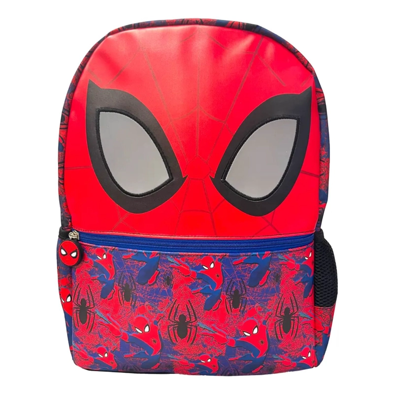 MOCHILA INFANTIL SPIDERMAN MARVEL 3D CON CAPUCHA NIÑOS - 1