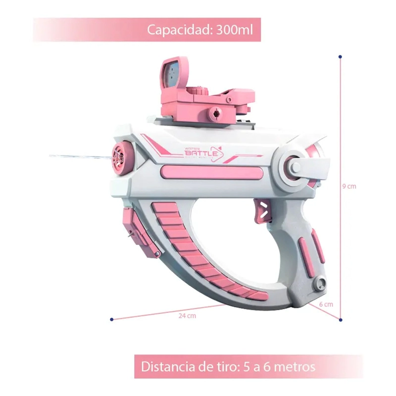 PISTOLA DE AGUA ELE CTRICA RECARGABLE NIÑOS JUGUETE VERANO - 3