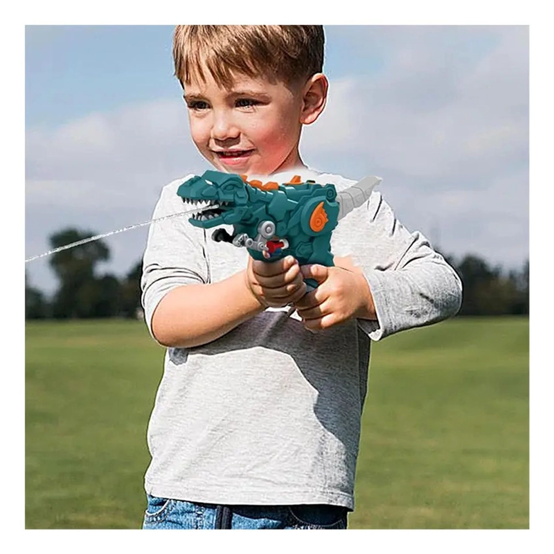 PISTOLA LANZA AGUA DINOSAURIO JUGUETE NIÑOS VERANO - 2