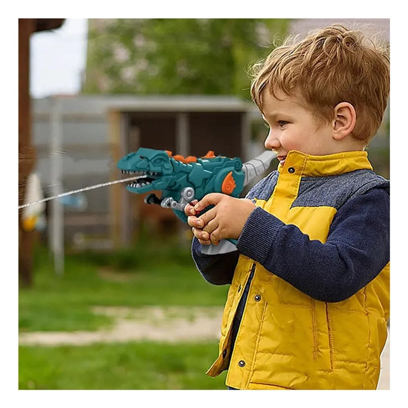 PISTOLA LANZA AGUA DINOSAURIO JUGUETE NIÑOS VERANO - 3
