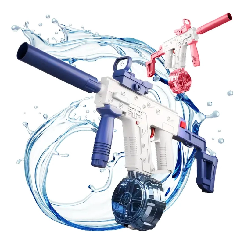 PISTOLA AGUA ELE CTRICA UZI NIÑOS RECARGABLE JUGUETE VERANO - 1