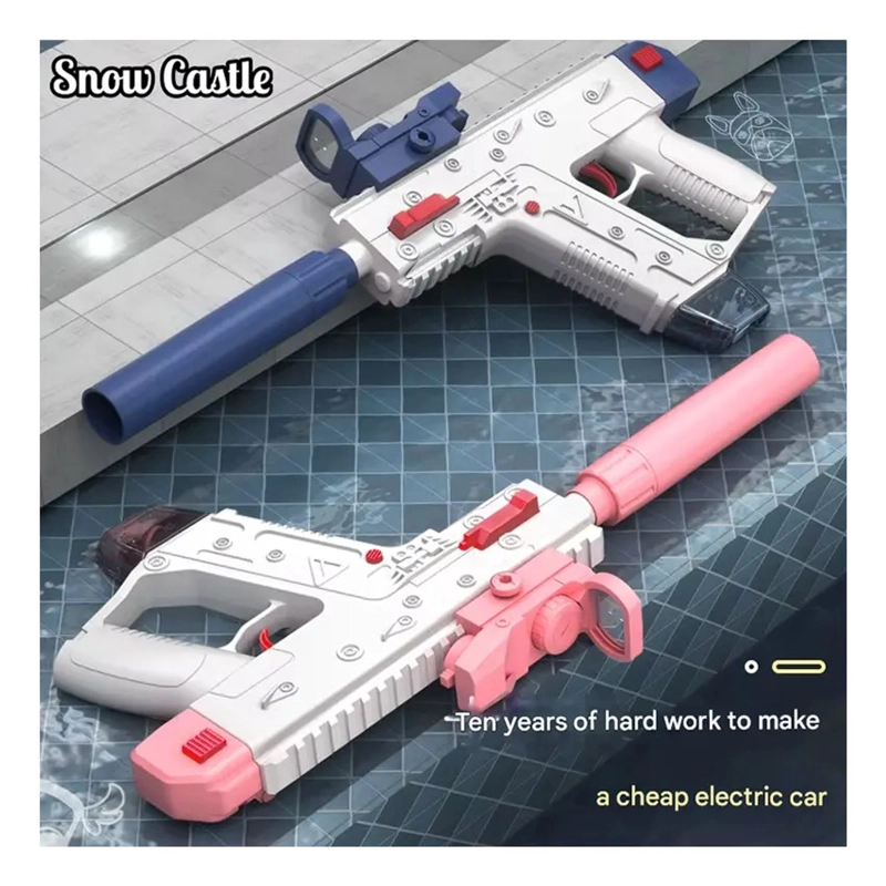PISTOLA AGUA ELE CTRICA UZI NIÑOS RECARGABLE JUGUETE VERANO - 5