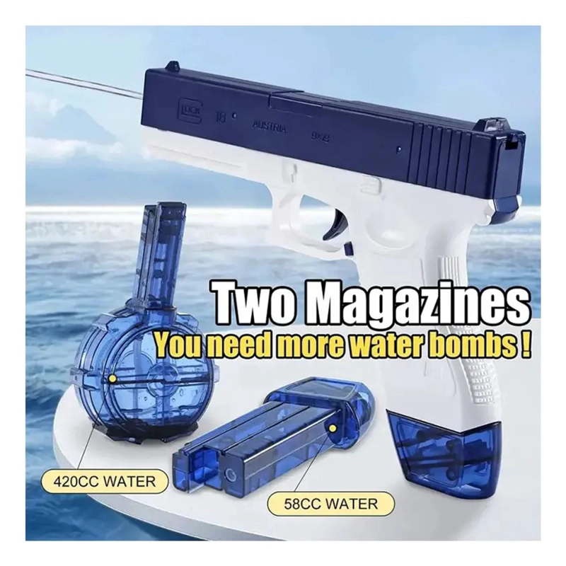 PISTOLA DE AGUA ELE CTRICA GLOCK 17 NIÑOS RECARGABLE JUGUETE - 3