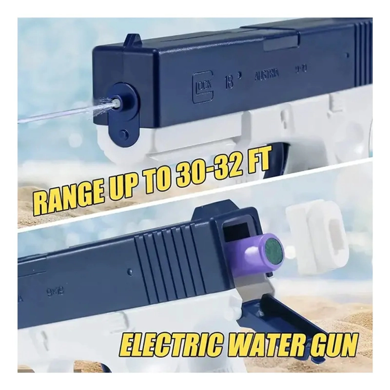 PISTOLA DE AGUA ELE CTRICA GLOCK 17 NIÑOS RECARGABLE JUGUETE - 5