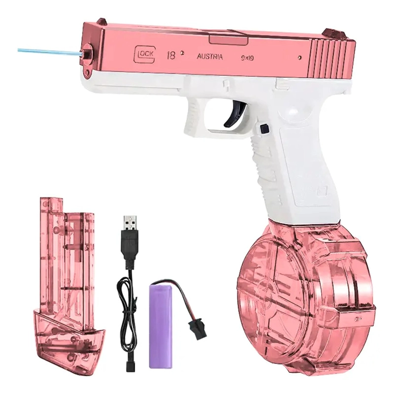 PISTOLA DE AGUA ELE CTRICA GLOCK 17 NIÑOS RECARGABLE JUGUETE - 6