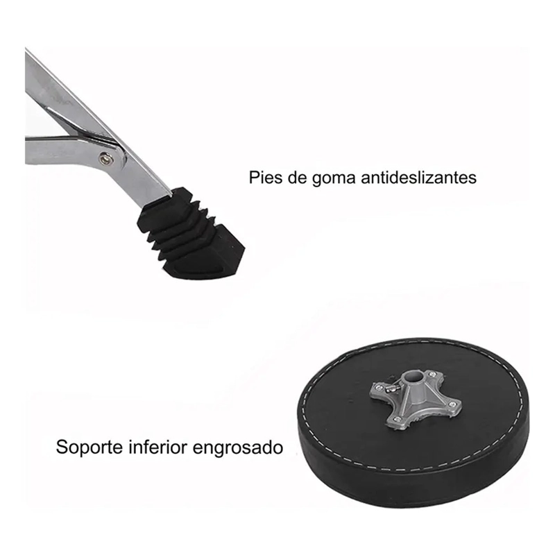 SILLIN PARA BATERIA PISO TABURETE REDONDO ALTURA AJUSTABLE - 6