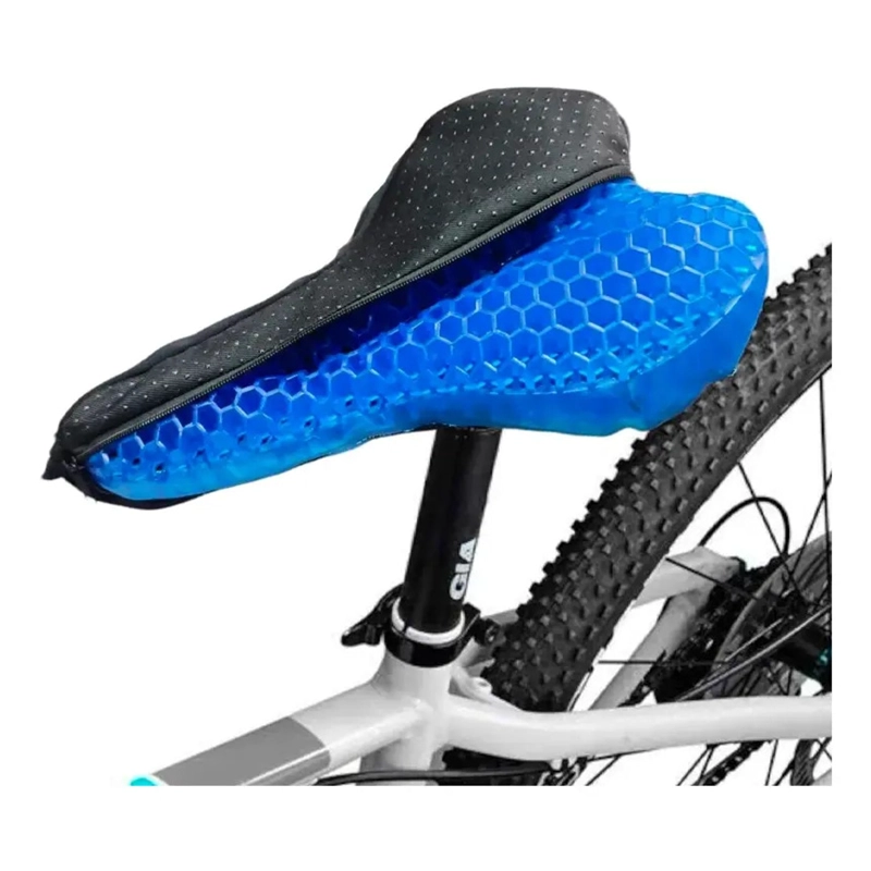 FUNDA ASIENTO SILLIN COBERTOR COJIN GEL ACOLCHADO BICICLETA - 1