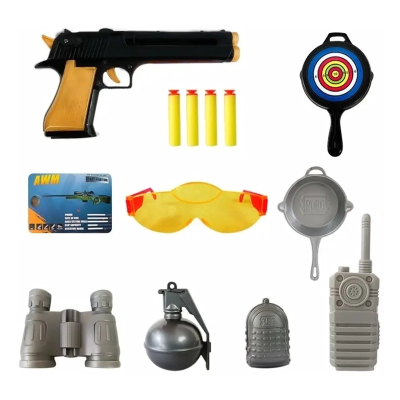 MALETA DE JUEGOS ONLINE PUBG FREE FIRE 22PCS MOCHILA JUGUETE - 4
