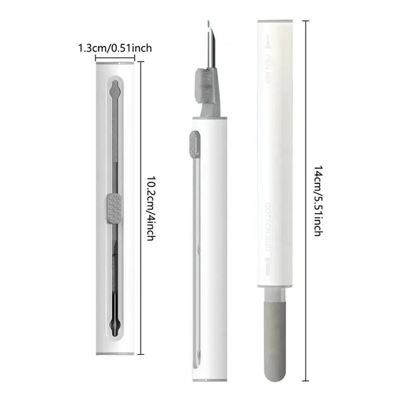 KIT LIMPIADOR AUDIFONOS CELULARES LAPIZ CEPILLO MULTIFUNCION - 6