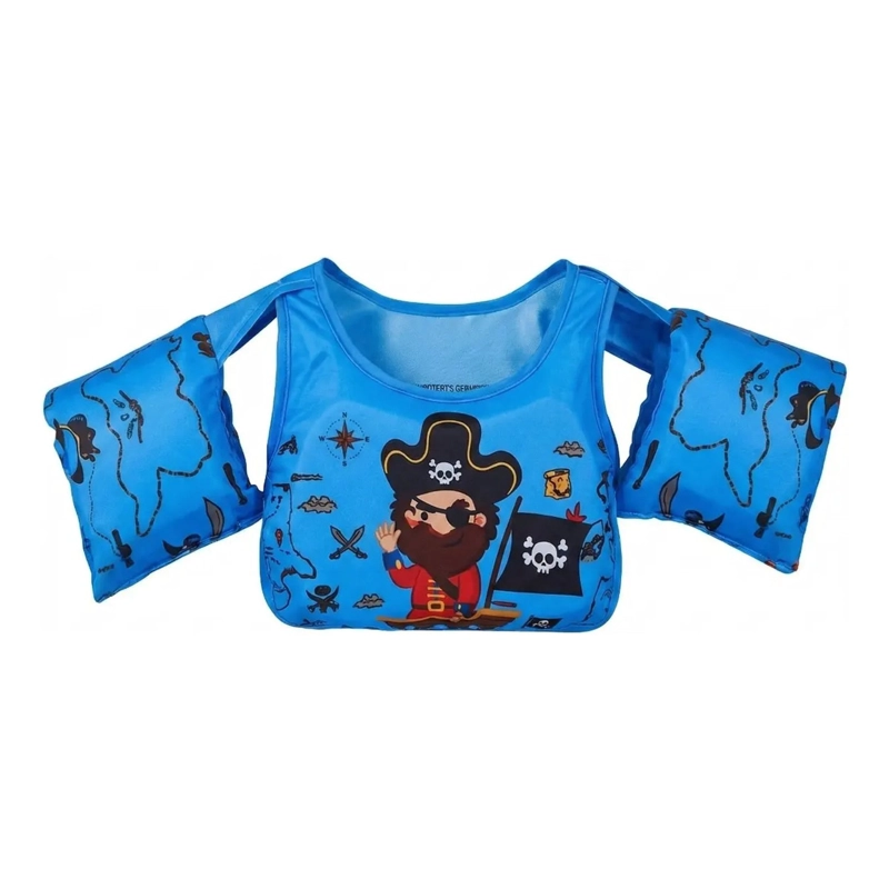 CHALECO FLOTADOR PIRATA NIÑOS 4 A 8 AÑOS PISCINA VERANO - 1