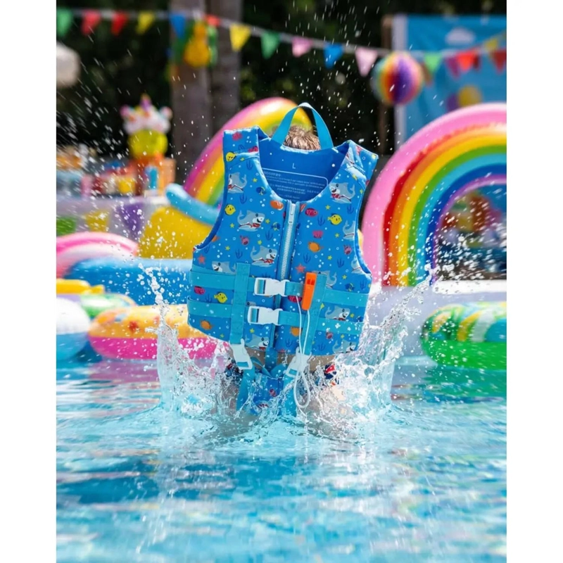 CHALECO SALVAVIDAS INFANTIL AJUSTABLE TIBURON - 2