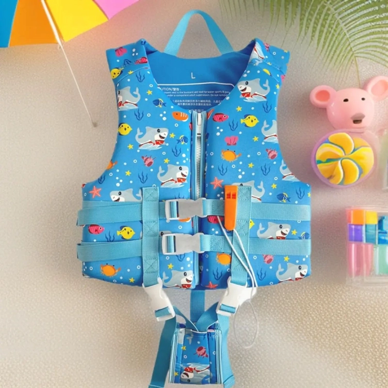 CHALECO SALVAVIDAS INFANTIL AJUSTABLE TIBURON - 7