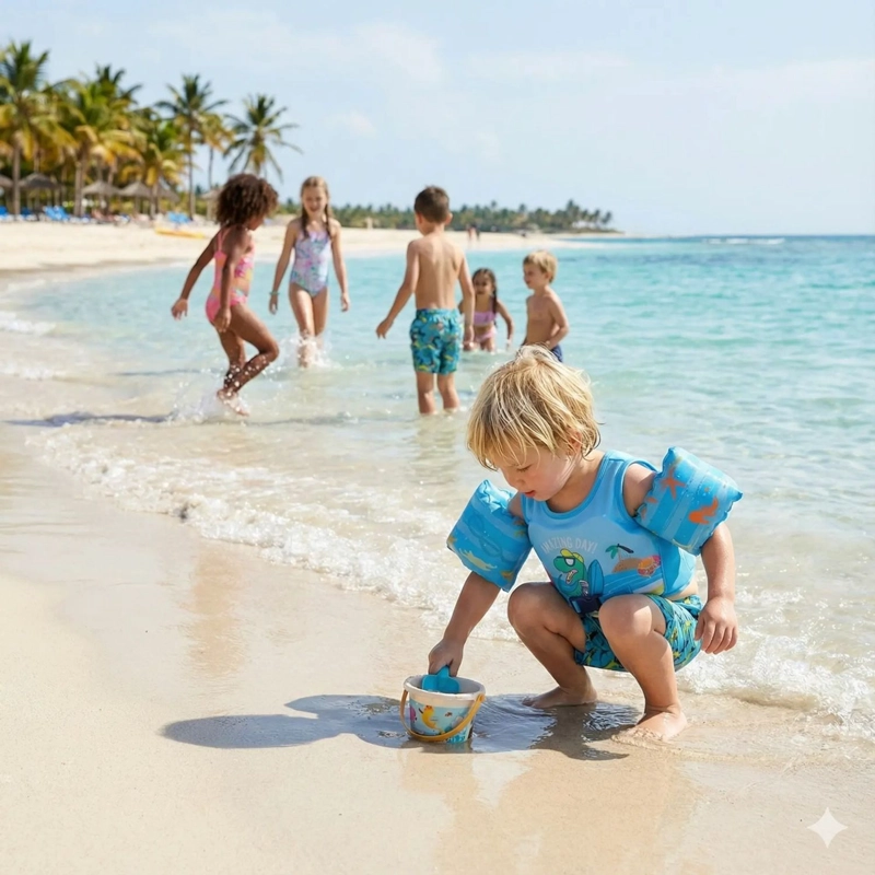 CHALECO FLOTADOR DINOSAURIO NIÑOS 4 A 8 AÑOS PISCINA VERANO - 4