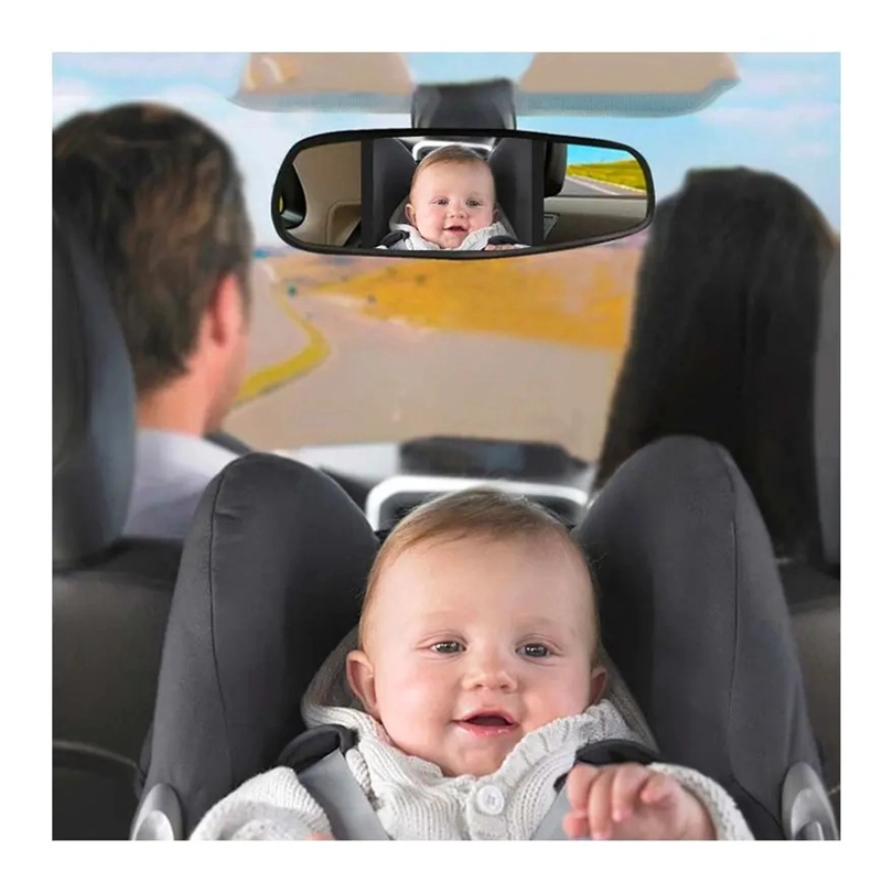 ESPEJO RETROVISOR XL AJUSTABLE DE AUTO BEBE  NIÑOS SEGURIDAD - 5