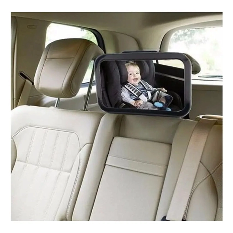 ESPEJO RETROVISOR XL AJUSTABLE DE AUTO BEBE  NIÑOS SEGURIDAD - 7
