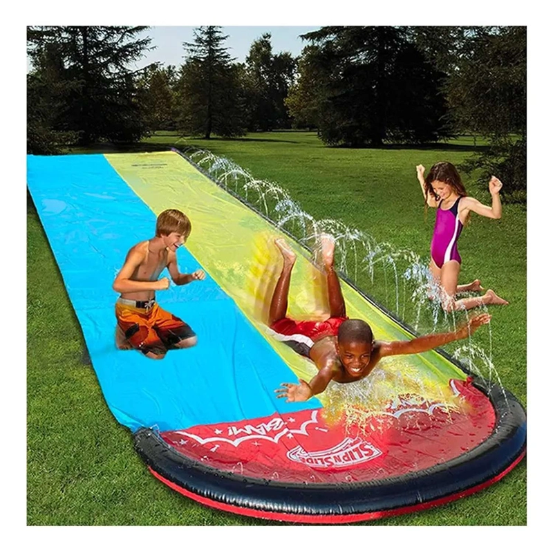 DESLIZADOR TOBOGAN DOBLE RESBALIN ACUATICO NIÑOS VERANO - 5