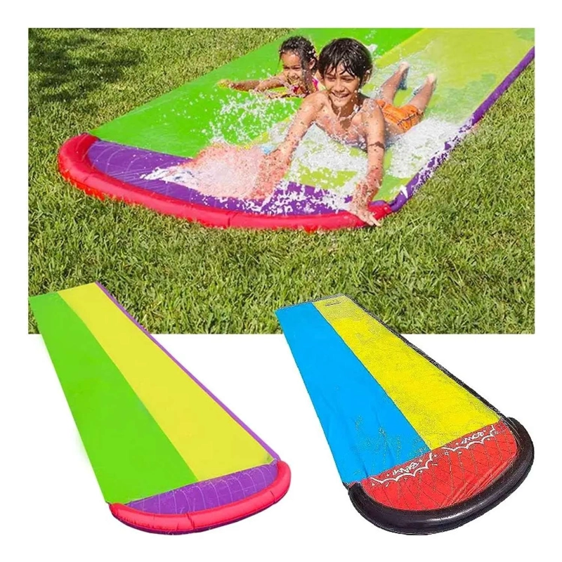 DESLIZADOR TOBOGAN DOBLE RESBALIN ACUATICO NIÑOS VERANO - 6