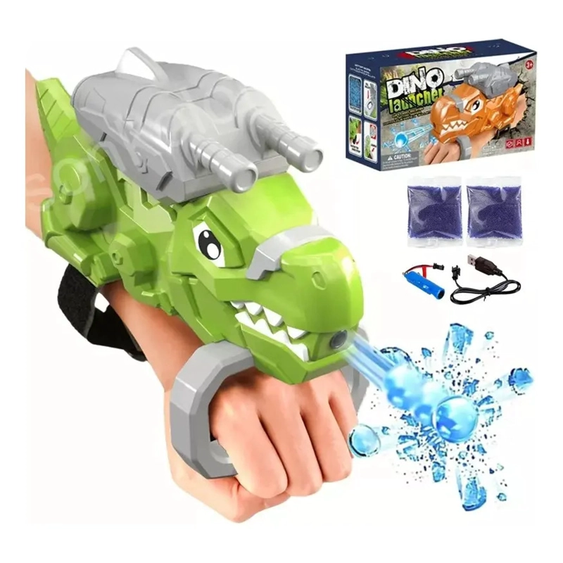 PISTOLA LANZADOR DE BOLAS HIDROGEL DINOSAURIO ELE CTRICO TOYS - 1