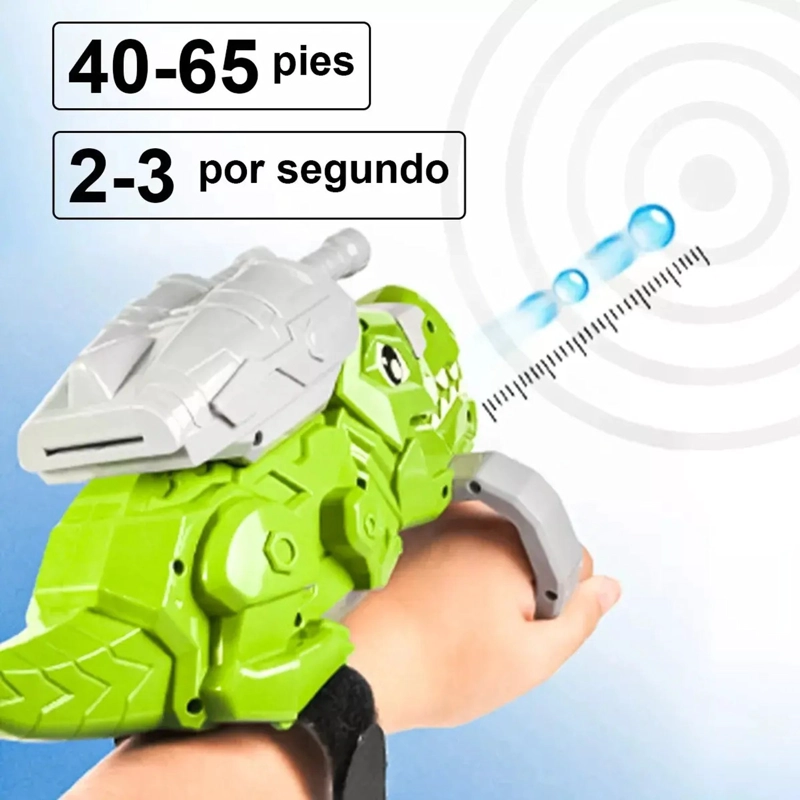 PISTOLA LANZADOR DE BOLAS HIDROGEL DINOSAURIO ELE CTRICO TOYS - 5