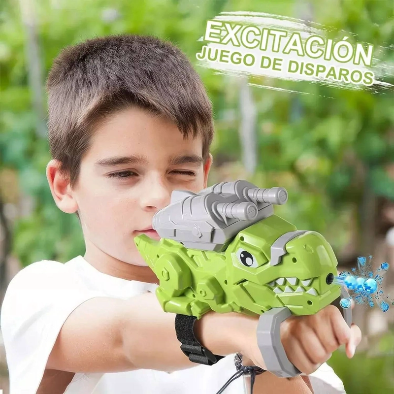PISTOLA LANZADOR DE BOLAS HIDROGEL DINOSAURIO ELE CTRICO TOYS - 6