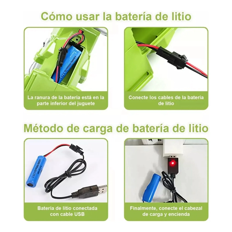 PISTOLA LANZADOR DE BOLAS HIDROGEL DINOSAURIO ELE CTRICO TOYS - 7