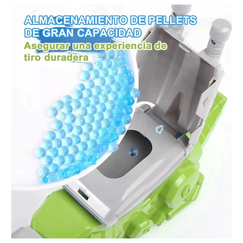 PISTOLA LANZADOR DE BOLAS HIDROGEL DINOSAURIO ELE CTRICO TOYS - 8