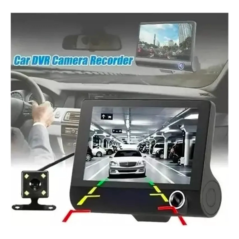VIDEOCAMARA DE AUTO 1080P HD 3 CAMARAS SEGURIDAD RETROVISOR - 5