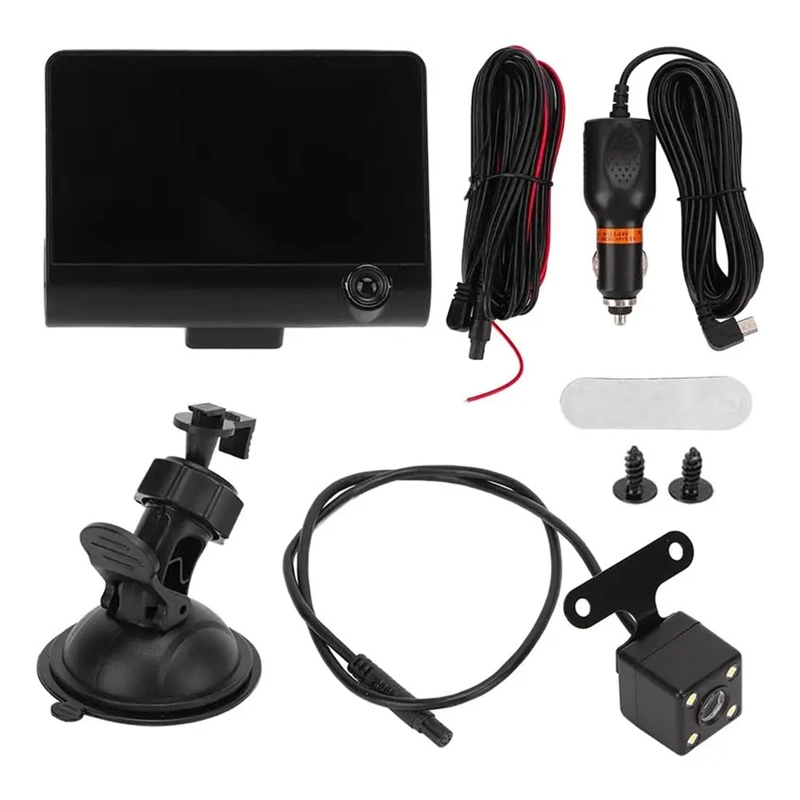 VIDEOCAMARA DE AUTO 1080P HD 3 CAMARAS SEGURIDAD RETROVISOR - 8