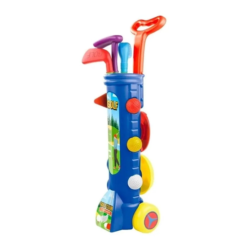 SET DE GOLF PARA NIÑOS CON CARRO Y ACCESORIOS JUGUETE - 8