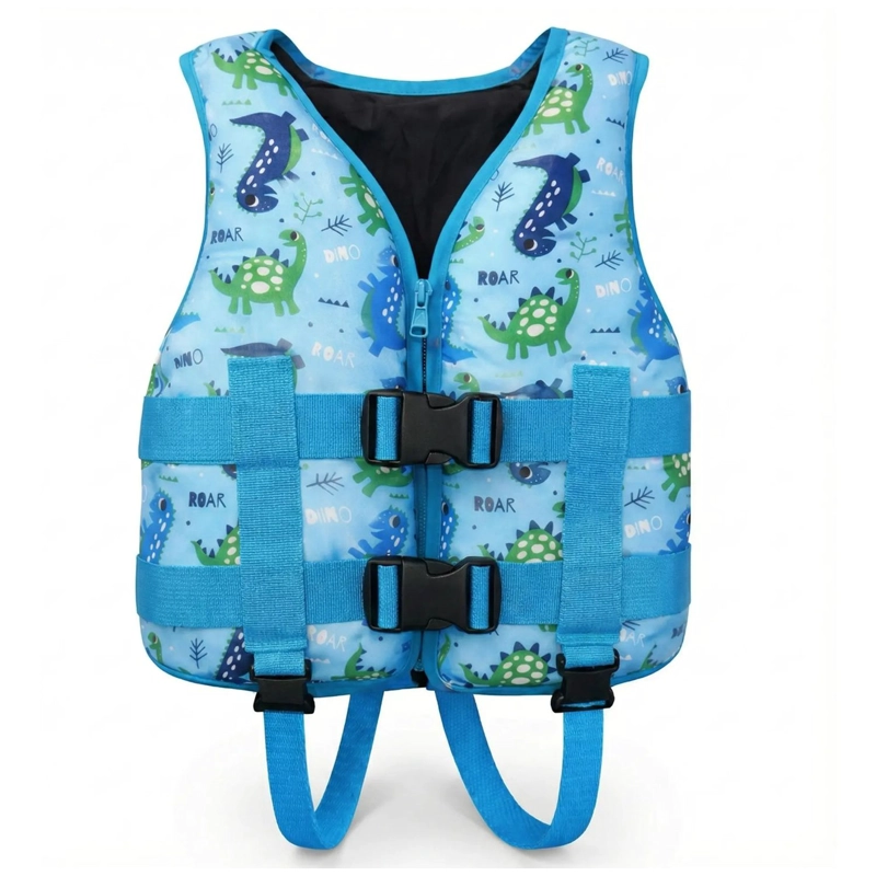 CHALECO SALVAVIDAS INFANTIL AJUSTABLE DINOSAURIO - 1