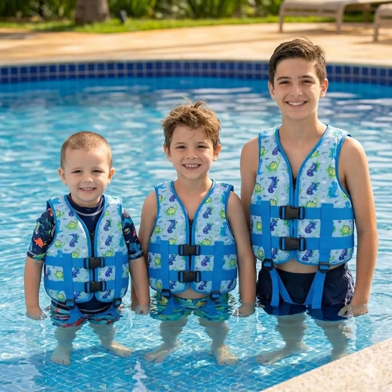 CHALECO SALVAVIDAS INFANTIL AJUSTABLE DINOSAURIO - 2