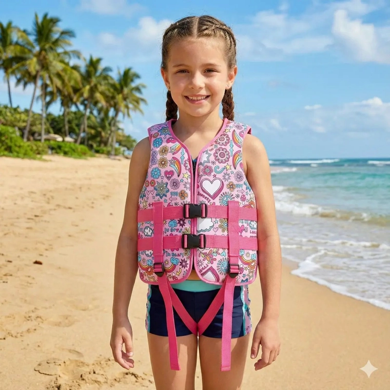 CHALECO SALVAVIDAS INFANTIL AJUSTABLE LOVE - 5