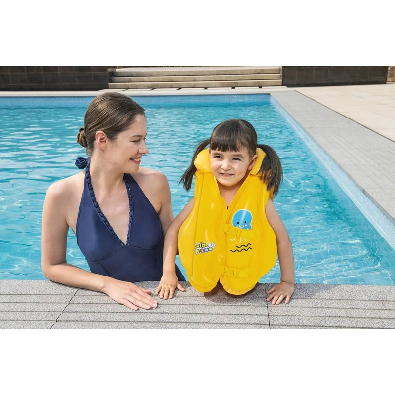 CHALECO FLOTADOR NIÑO INFLABLE SWIM SAFE BESTWAY 32034 - 4
