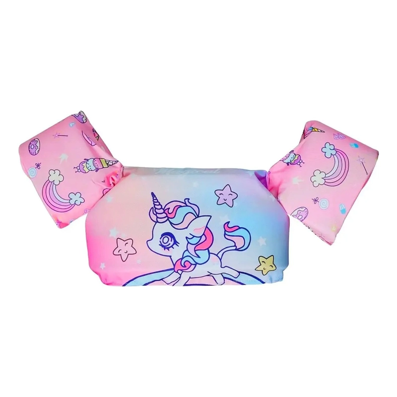 FLOTADOR CON ALITAS NIÑA ARCOIRIS UNICORNIO BEBE 2 A 6 AÑOS - 1