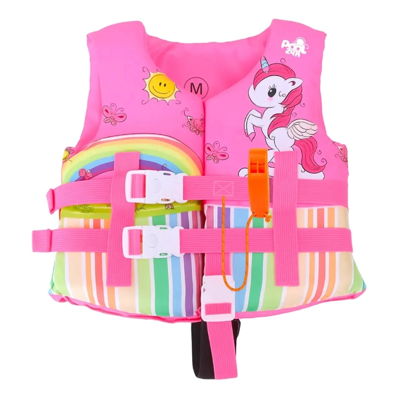 CHALECO FLOTADOR NIÑAS UNICORNIO NATACION SEGURIDAD PISCINA - 1