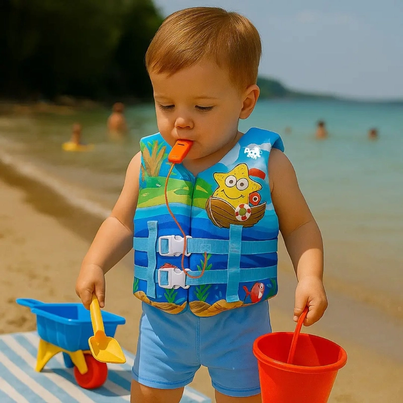 CHALECO FLOTADOR NIÑOS ESTRELLA NATACION SEGURIDAD PISCINA - 2