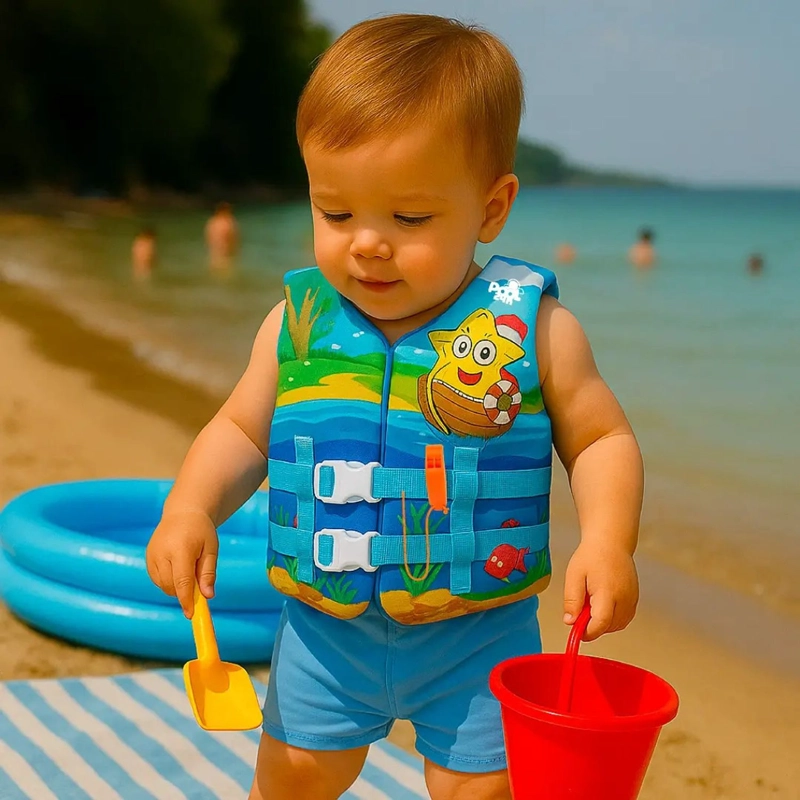 CHALECO FLOTADOR NIÑOS ESTRELLA NATACION SEGURIDAD PISCINA - 7