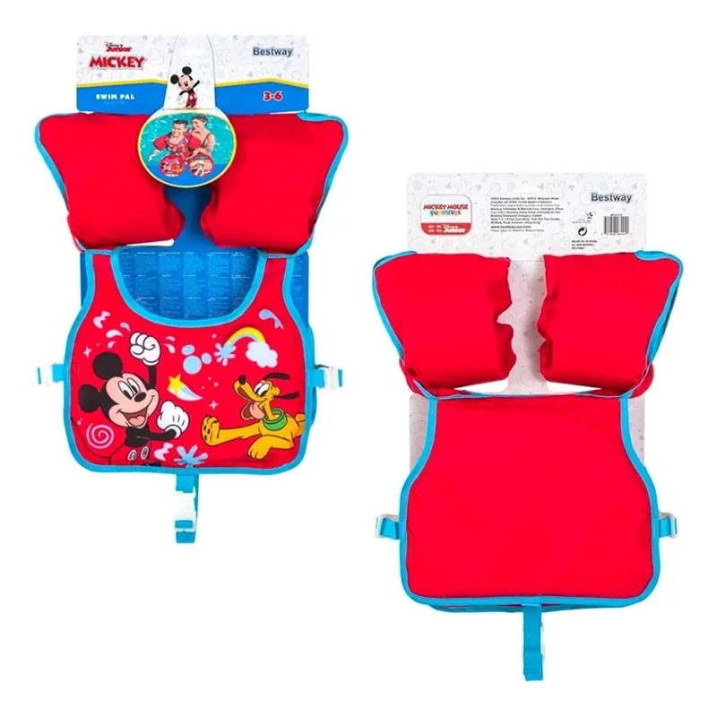 CHALECO FLOTADOR MICKEY MOUSE 3-6 AÑOS BESTWAY 9101C - 6