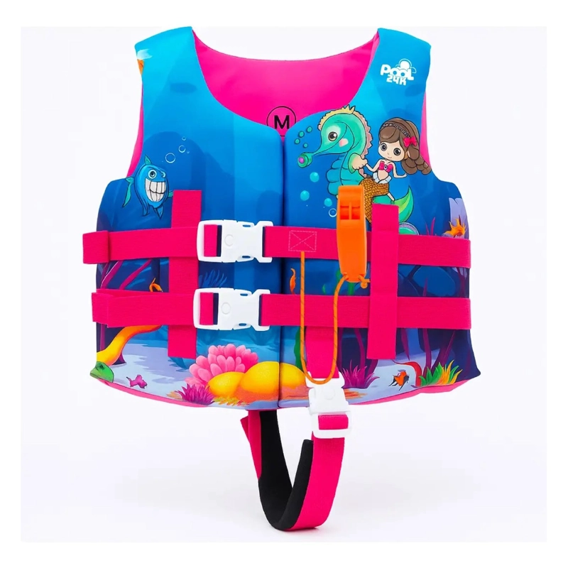 CHALECO FLOTADOR NIÑAS CABALLITO DE MAR NATACION PISCINA - 1