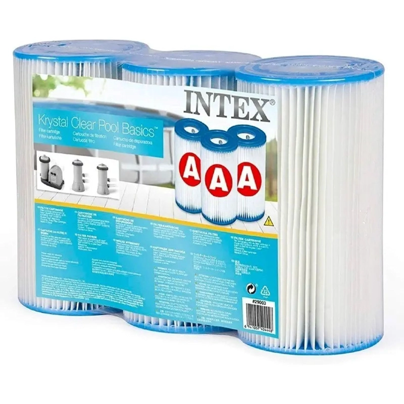 PACK 3 REPUESTO CARTUCHO FILTRO PISCINA TIPO A INTEX 29003 - 2