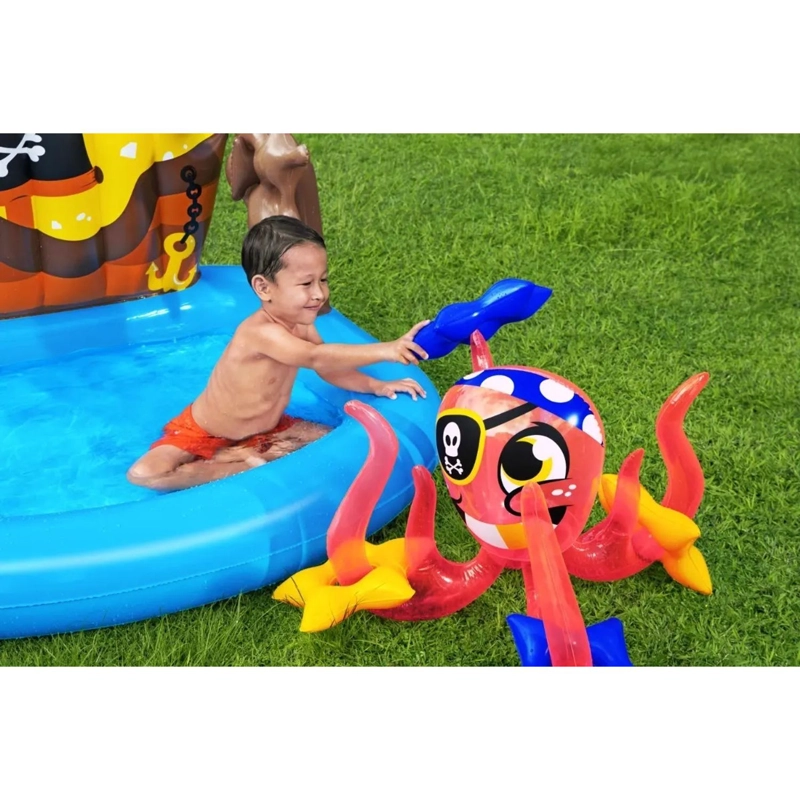 PISCINA INFLABLE JUEGO BARCO PIRATA REMOLCADOR BESTWAY 52211 - 3