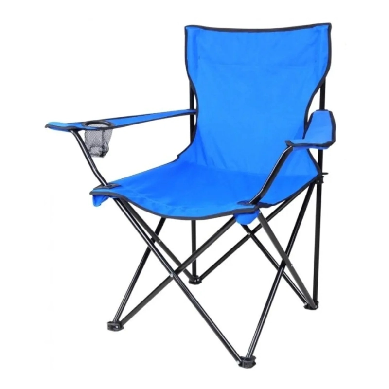 SILLA DE PLAYA CAMPING PICNIC PESCA PLEGABLE CON PORTAVASO - 1