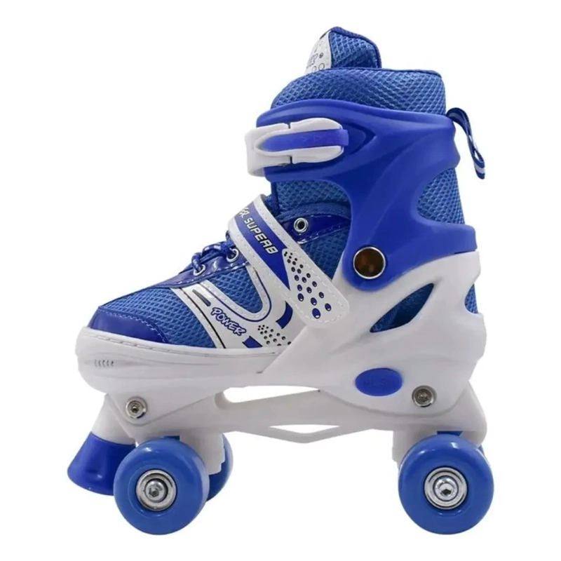 PATINES 4 RUEDAS AJUSTABLE ARTISTICOS AZUL PARA NIÑOS - 5