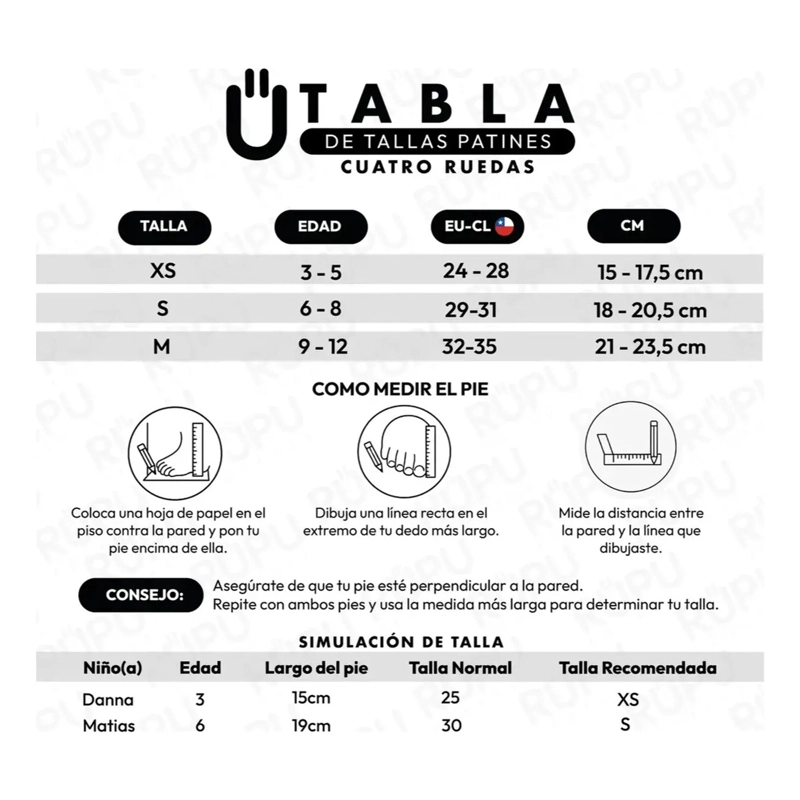 PATINES 4 RUEDAS AJUSTABLE ARTISTICOS NEGRO PARA NIÑOS - 3