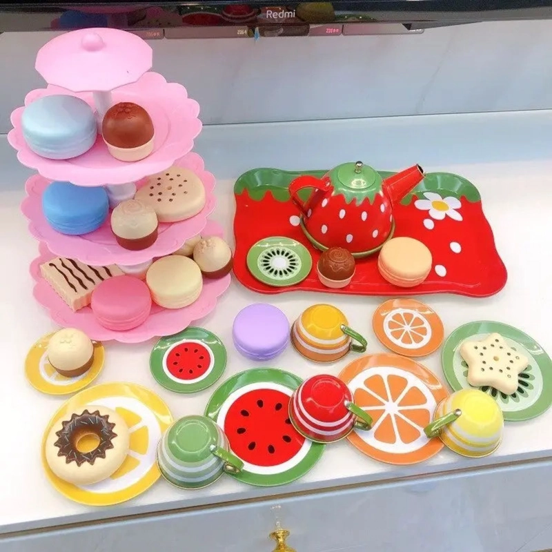 SET DE TACITAS FRUTAS CON ACCESORIOS JUEGO DE TE  PARA NIÑAS - 2