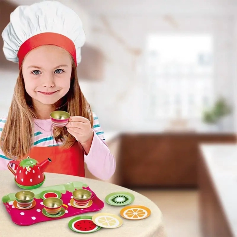 SET DE TACITAS FRUTAS CON ACCESORIOS JUEGO DE TE  PARA NIÑAS - 5