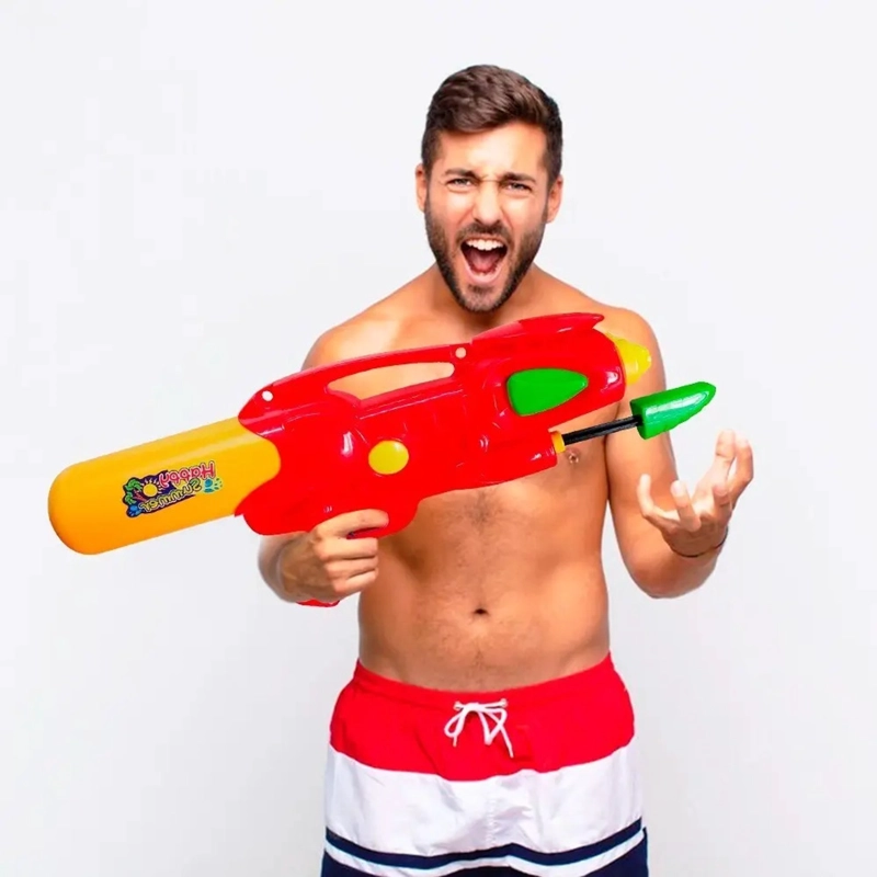 PISTOLA LANZA AGUA DOBLE CHORRO HAPPY SUMMER JUGUETE PLAYA - 2