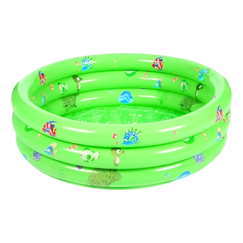 PISCINA INFLABLE PLASTICO 3 ANILLOS 140 X 40 CM - 1